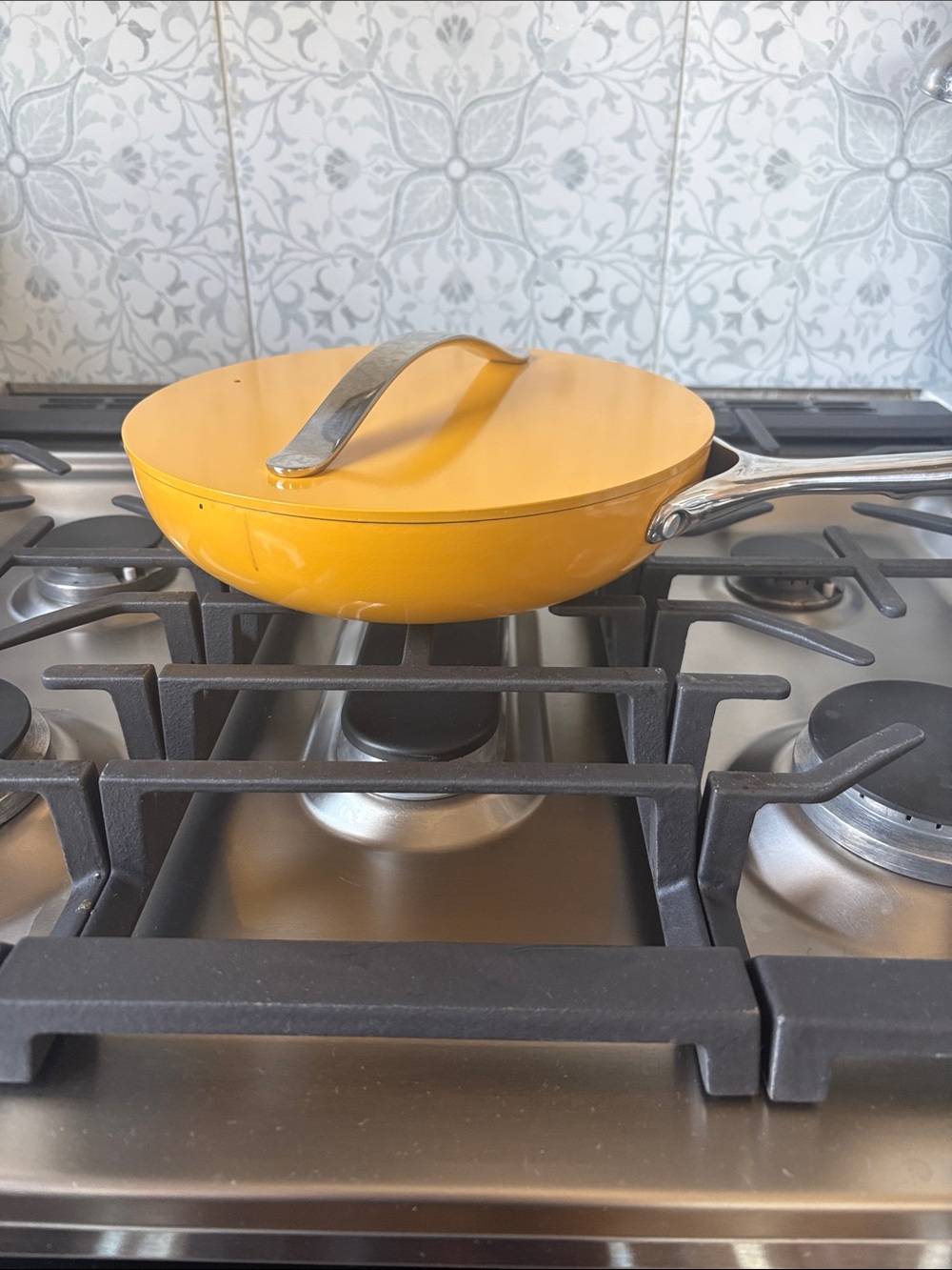 Caraway Yellow Nonstick Ceramic Frying Pan with Lid